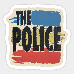 red yellow blue - the police Sticker